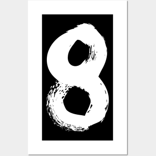 Number 8 Posters and Art